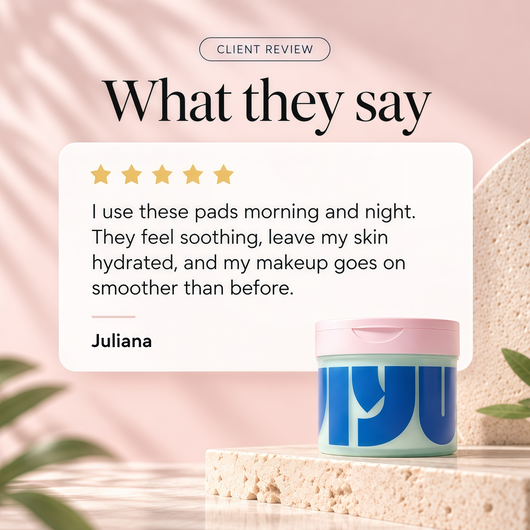 JIYU Cleansing Polish Pads - Korean Skincare for Clogged Pores, Breakouts & Uneven Skin Texture - Face Exfoliating Pads with Glycolic Acid (AHA), Salicylic Acid (BHA) & Niacinamide - 60 Count